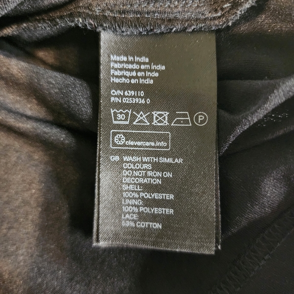 H&M MAMA maternity top, black beaded empire waist, size M, EUC - Picture 8 of 9